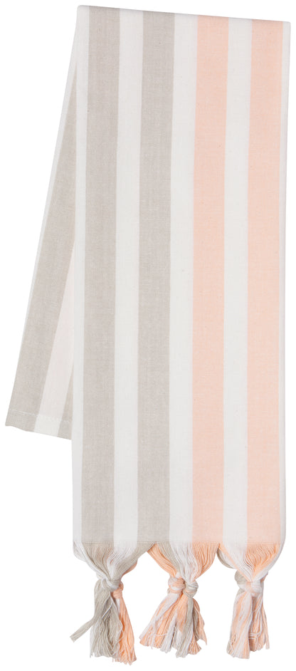 Caban Stripe Dove Gray / Nectar Tea Towel