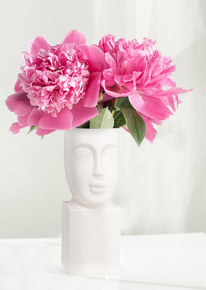 Face Vase On Pedestal