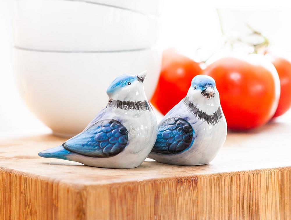 Blue Jay Salt & Pepper Shakers