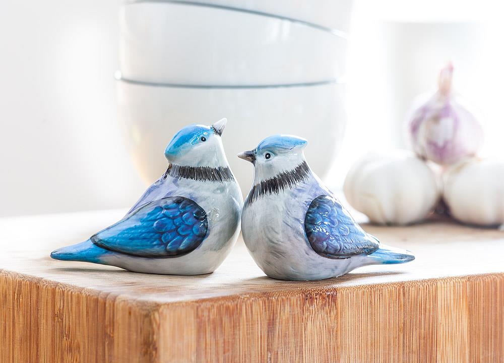 Blue Jay Salt & Pepper Shakers