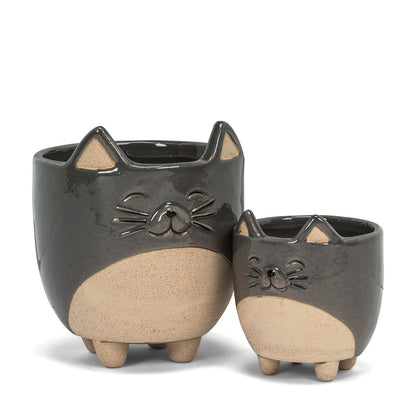 Cat Planter Large 5"H