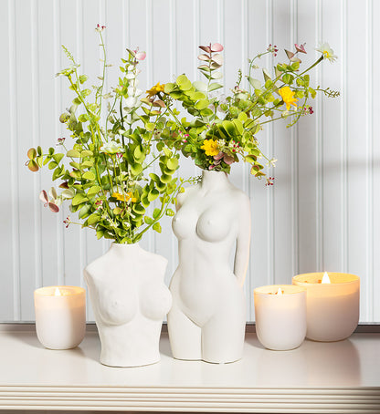 Full Body Vase White