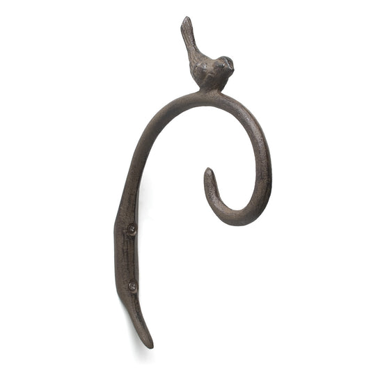 Curl Hook With Bird Dark Brown