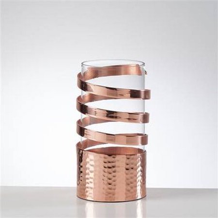 Copper Swirl 8.25" Hurricane Lantern Medium