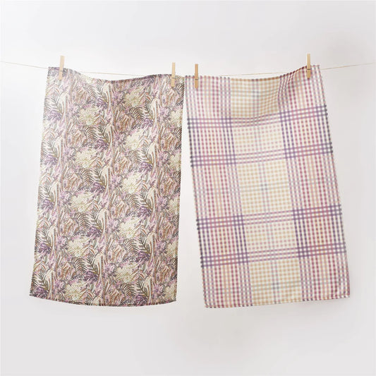 Tea Towel Recycled Cotton Mourne Set of 2