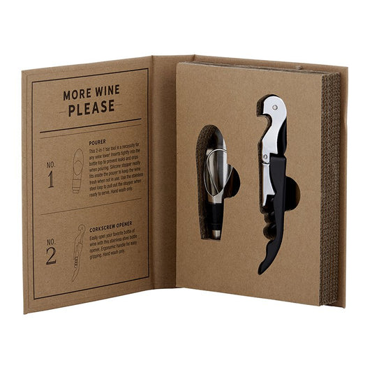 Cardboard Book Set Wine