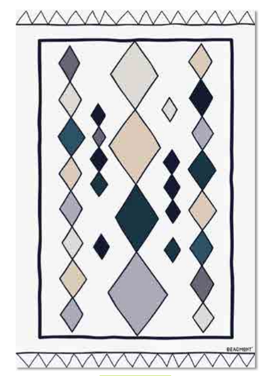 Beaumont Vinyl Floor Mat Diamond String