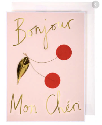 Bonjour Mon Cheri Card