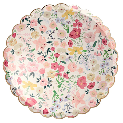 English Garden Paper Plates