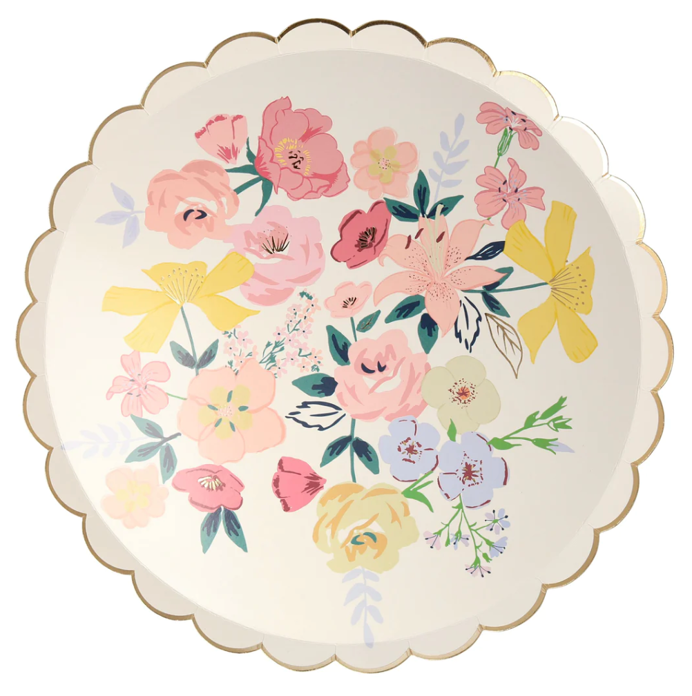 English Garden Paper Plates