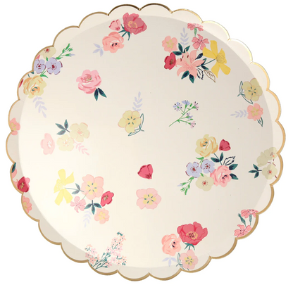 English Garden Paper Plates