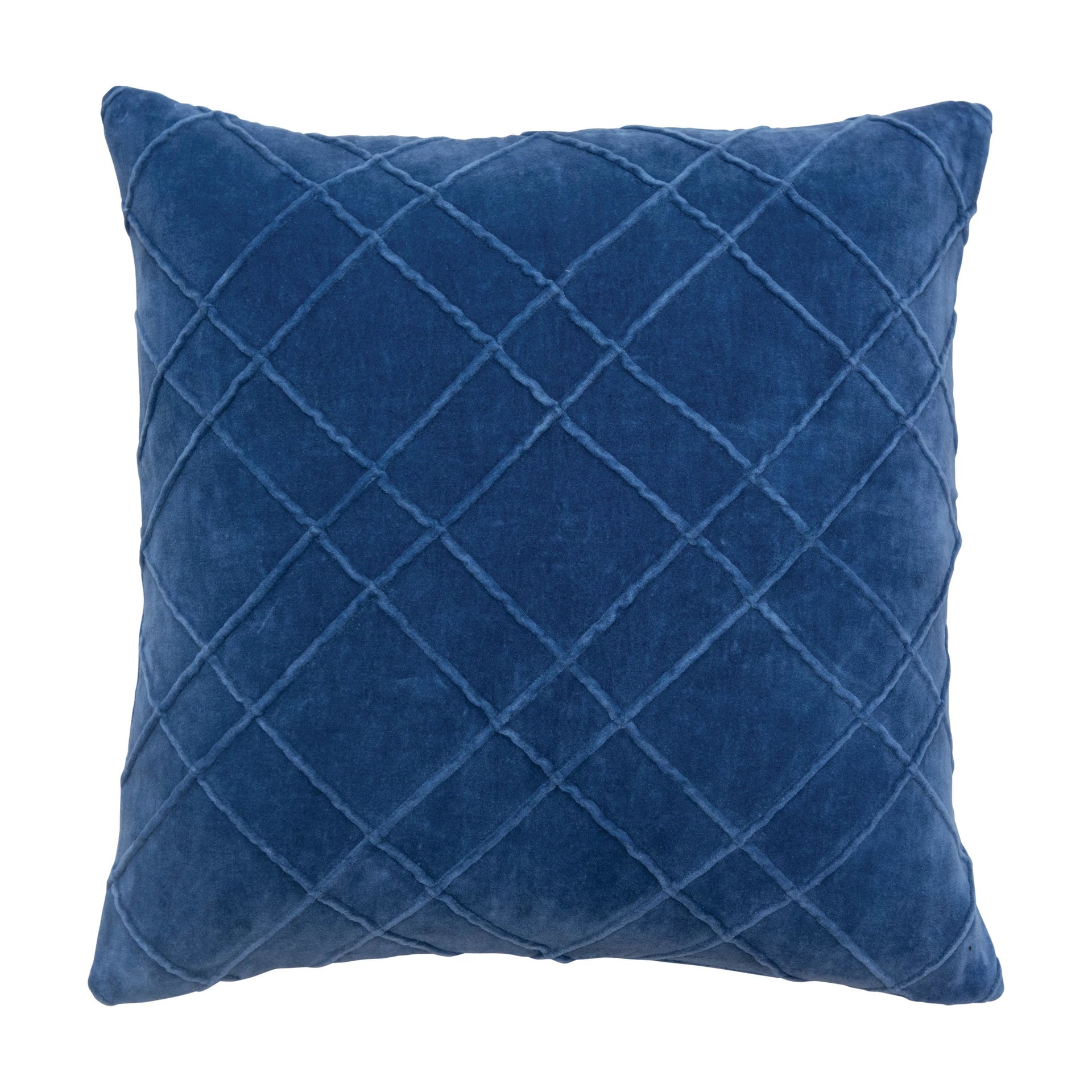 Blue velvet pillows best sale